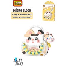 Hakay Loz Micro Block Sweet Bag Serisi Kedi Figürlü Çanta 360 Parça Oyuncak Yapım Seti FFLZ-8843