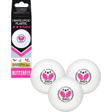 Hakay Butterfly 85144S R40+ 3 Yıldız Ittf Onaylı 3lü Masa Tenisi Maç Topu