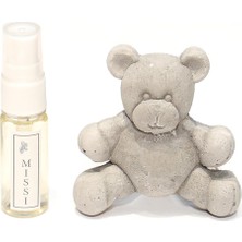 Hakay Missi Gri Ayıcık Taşlı Black Vanilya Araba/araç Kokusu (20 ml Esans ile Birlikte)