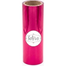 Hakay Bolivo Premium Hobi Varak, El Sanatları, Dekorasyon ve Kendin Yap (Dıy) Süsleme Folyosu (Fuşya, 10 cm x 5 Mt)