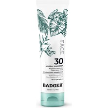 Hakay Badger Organik Yüz Güneş Kremi - Spf 30 - Mavi Işık Korumalı - Doğal Mat Bitiş - Mineral Filtre - 50 ml