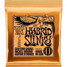 Hakay Ernie Ball Hybrid Slinky Nickel Wound Electric Guitar Strings - 9-46 Gauge