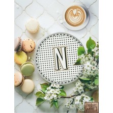 Hakay Emily Pasta Tabağı '' N '' - 19 cm