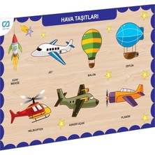 Hakay CAAHS-3202 Ca Games Ahşap Hava Taşıtları Bul-Tak