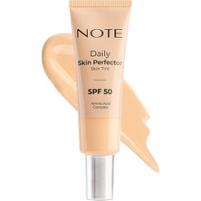 Hakay Note Cosmetics Daily Skin Perfector Skin Tint 120 Spf 50 Ton Eşitleyici Doğal Bitişli Renkli Nemlendirici