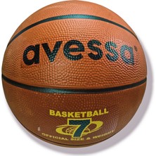 Hakay Avessa Kauçuk Basketbol Topu, 7 No, Yetişkin, 530 Gr, Turuncu, Brc-7t