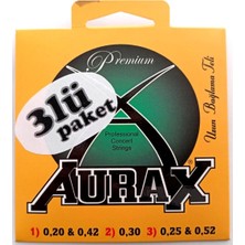 Hakay Aurax 3ARX20 Üçlü Paket Uzun Sap Bağlama Teli 0,20 Profesyonel