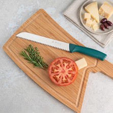 Hakay Aryıldız Rexa Tırtıklı Ekmek Bıçak Yeşil 19 cm