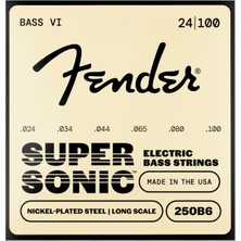 Hakay Fender Super 250 Bass Vı Saiten, Vernickelter Stahl, Kugelkopf