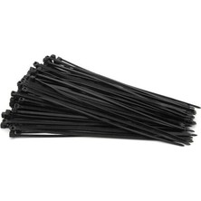Hakay Siyah Kablo Bağı Plastik Cırt Kelepçe 4.8X300MM 30CM (100)