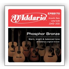 Die Grup D'addario EPBB170 Akustik Bas Gitar Tel Seti, Long Scale, 45-100, Ph
