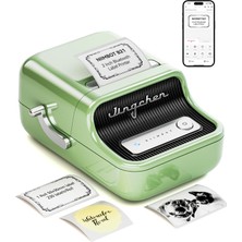 Hakay Nıımbot B21 Etiket Makinesi Mürekkepsiz Bluetooth Etiket Yazıcısı, Küçük Işletmeler Için 2 Inç Taşınabilir Termal Yazıcı, Adres, Logo, Giyim, Posta, Mumlar, Takı, Hediye Için Etiket Yazıcısı, Yeşil