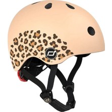 Hakay Scoot & Ride Unisex Youth Leopard Print Scoot And Ride Helmet, Xxs-S (45-51 Cm)F