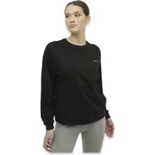 Lumberjack 3W Wb C Neck 16SN79 3pr Sweat Siyah Kadın Sweatshirt