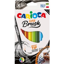 Hakay Carioca Super Brush Fırça Uçlu Keçeli Boya Kalemi 10'lu,nisan 2018