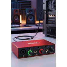 Hakay Midex GLX-500 Pro 2 Giriş 2 Çıkış USB Stüdyo Ses Kartı (Xlr Kablo Hediye)