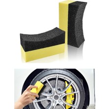 Hakay Tarix Oto Lastik Parlatıcı Sünger, Araç Lastik ve Plastik Parlatma Süngeri 2 Adet (Lastiksüngeri)