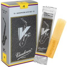 Hakay Vandoren SR614 Alto Sax V.12 Reeds Strength 4; 10'lu Kutu, Siyah