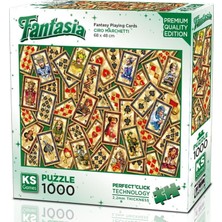 Hakay Ks Games 1000 Parçalık Fantasy Playing Cards - Fantastik Oyun Kartları Puzzle - 20845 - Ciro Marchetti