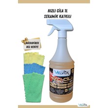 Hakay Hızlı Cila Seramik Katkılı 1 Lt Microfiber Bez Hediyeli, Hızlı Cila, Oto Cila, Quick Wax