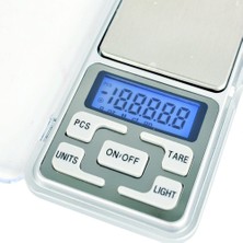 Hakay Promosyonca Mini Cep Terazisi, LCD Mavi Arka Aydınlatmalı Ekran, Tare Fonksiyonlu, Taşınabilir Dijital Hassas Terazi