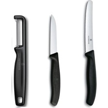 Hakay Victorinox Siyah Soyacak ve Bıçak Set