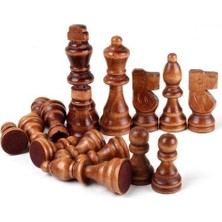 Hakay Ahşap Satranç Taşları No:35 Büyük 9cm