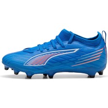 Hakay Puma Ultra 6 Match Fg/ag Jr Erkek Çocuk Krampon, Ultra Blue-White-Glowing Red, 37