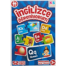 Hakay Ks Games Çocuk Ingilizce Öğreniyorum 52 Parça Puzzle