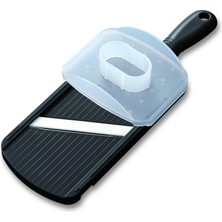 Hakay Kyocera CSN-152-NBK Universalhobel Keramikklinge, Çift Taraflı Kesim Dahil Parmak Koruması Kuechenhobel, 27,7 x 9,2 x 1,6 Cm, Siyah