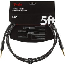 Hakay Fender Deluxe Series Instrument Cable Black Tweed - 1.5 Metre Enstrüman Kablosu