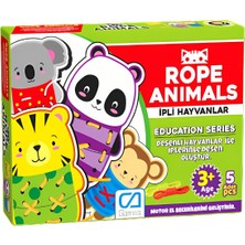 Hakay Ca Games Rope Animals Ipli Hayvanlar 3+ Yaş Çocuklar Için 5 Parçalı Eğitici El Beceri Oyunu, TYCB1CNZ1N171501610956743