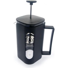 Hakay French Press Kahve Demleme Ekipmanı, 350 Ml, Siyah, Cam Isıya Dayanıklı Cam, Paslanmaz Çelik Filtreli, Siyah Renkli Kahve ve Bitki Çayı Demliği
