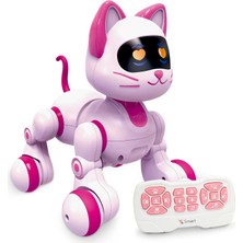 Hakay Hitish Uzaktan Kumandalı Robot Kedi, Programlanabilir Rc Akıllı Kedi, Dokunmatik Algılama, LED Gözler, Dans ve Müzik Yürüyen Evcil Hayvanlar Stem Oyuncakları Çocuklar Kızlar Erkekler Için Hediyeler