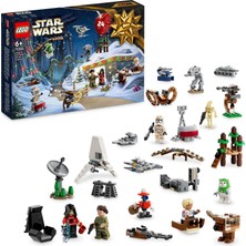 Hakay Lego® Star Wars™ Yılbaşı Takvimi 2023 75366-6 Yaş ve Üzeri Star Wars Seven Çocuklar Için 9 Karakter ve 15 Mini Model Içeren Yaratıcı Oyuncak Yapım Seti (320 Parça)