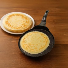 Hakay Deconox Granit Kaplama Krep Tavası 26 cm | Yapışmaz Yüzeyli Ideal Krep, Pankek ve Omlet Tavası