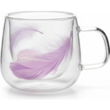 Hakay Şeffaf Çift Camlı Isıya Dayanıklı Kupa – 210 ml Zarif Tasarım, Kahve & Çay Keyfi Için Ideal