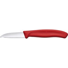 Hakay Victorinox Mutfak Soyma, Isviçre Klasik, 2½" Düz, Mızrak Ucu Bıçağı, Kırmızı 6.7301, Classic