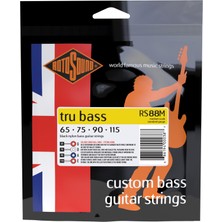 Die Grup Rotosound Siyah Naylon Teller, Düz Sarılı, Standart Kalınlık Orta 65 75 90 115