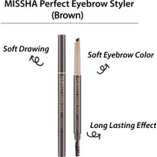 Hakay Uzun Süre Kalıcı, Asansörlü Kaş Kalemi Perfect Eyebrow Styler (Brown)