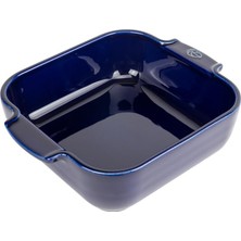 Hakay Peugeot - Appolia Kare Fırın Tabağı - Saplı Seramik Fırıncı - Mavi, 16,5 x 5,08 cm