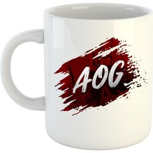 Hakay Aog Logo Baskılı Porselen Kupa Bardak #2