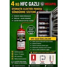 4 kg Gazlı Pano Söndürme Sistemi. Pano Için Söndürme Sistemi. Pano Yangın Söndürücü. Otomatik Söndürme Sistemi