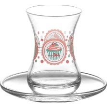 Hakay Lav Cupcake Mini 12'li Çay Seti