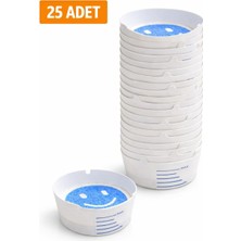 Hakay Suwors Tek Kullanımlık Dumansız Küllük (25 Adet) - Kokusuz Jel Kül Tablası, Hızlı Duman Emici, Hijyenik ve Taşınabilir Araç, Ev, Ofis Küllüğü