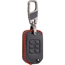 Die Grup Alisveristime (Honda Civic, Accord, Hr-V, Cr-V ile Uymlu) Deri Anahtar Kılıfı