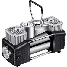 Hakay Profesyonel Çift Pistonlu 12V 150 Psi Dakikada 85LT Araç Araba Lastik Bot Şişirme Kompresörü Hediyel
