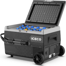 Hakay Iceco K65S 12/24V 65LT Akülü, Kablolu, Kompresörlü Tekerlekli Outdoor Oto Buzdolabı & Dondurucu