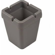 Hakay Kokusuz Kare Küllük | Duman ve Koku Tutucu Tasarım | Balkon, Teras ve Iç Mekan Kullanımı | Dayanıklı Plastik | 10 x 7,5 cm