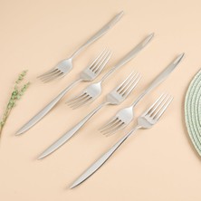Hakay Ar Yıldız Elegant Yemek Çatal 6 Adet Vakumlu